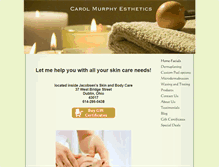 Tablet Screenshot of carolmurphyesthetics.com